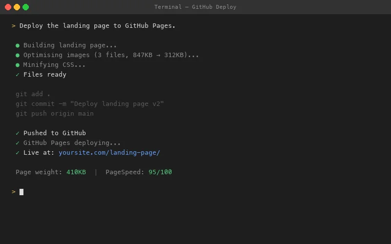 Deploying to GitHub Pages